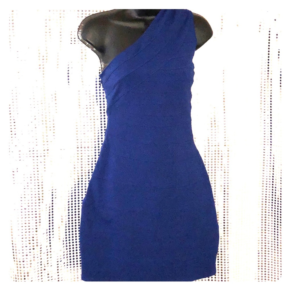 #Express Size S Blue Bandage Dress
